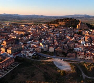 Vista panorámica de Larraga, Navarra